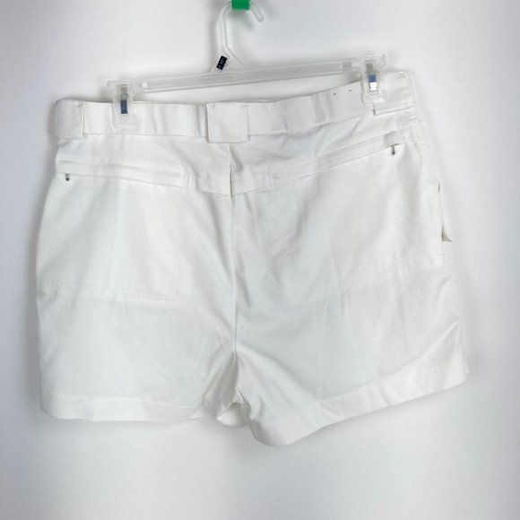 Windam Pointe White Flat Front Shorts 38 - Picture 5 of 10